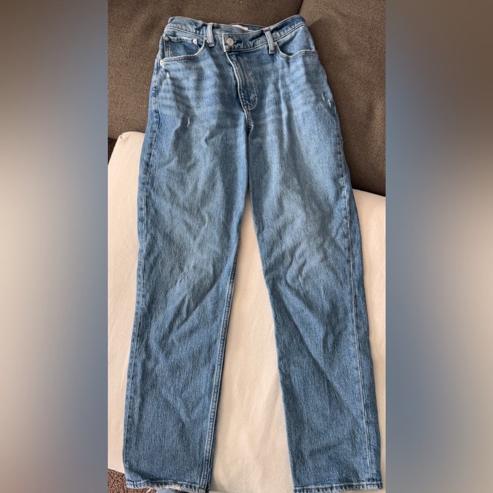 Abercrombie & Fitch 90s Straight Ultra High Rise Curve Love Jeans - Picture 3 of 7